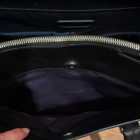 Tumi Leather Handbag - Black Canvas Coated - Picture 10 of 11